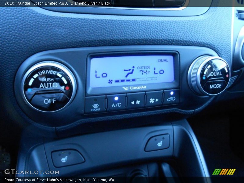 Diamond Silver / Black 2010 Hyundai Tucson Limited AWD