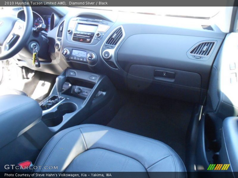 Diamond Silver / Black 2010 Hyundai Tucson Limited AWD
