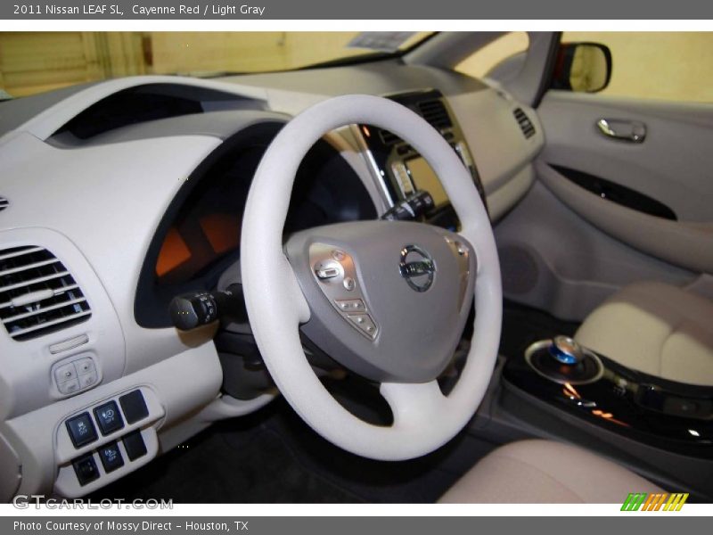 Cayenne Red / Light Gray 2011 Nissan LEAF SL