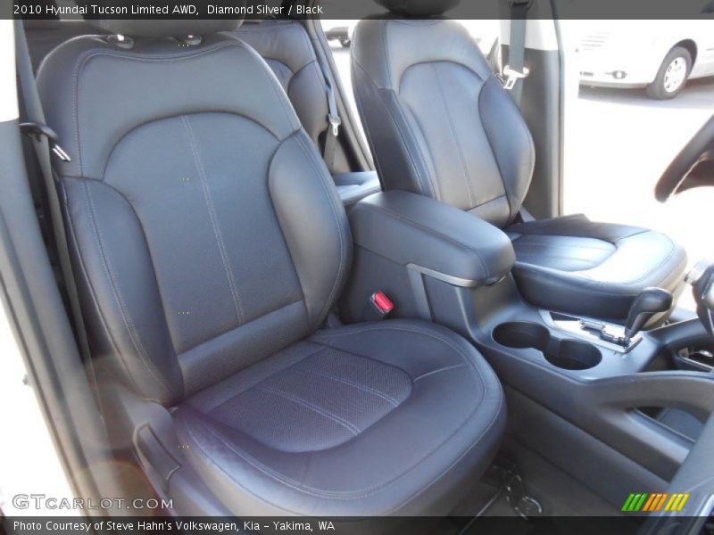 Diamond Silver / Black 2010 Hyundai Tucson Limited AWD