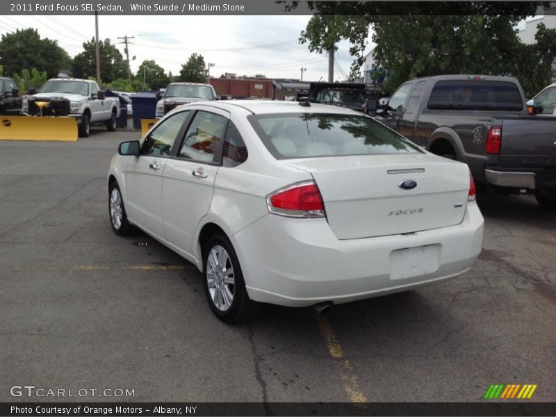 White Suede / Medium Stone 2011 Ford Focus SEL Sedan