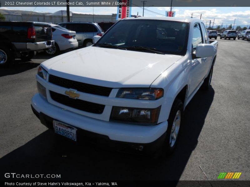 Summit White / Ebony 2012 Chevrolet Colorado LT Extended Cab