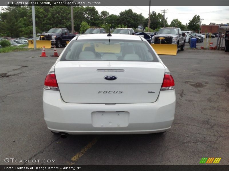 White Suede / Medium Stone 2011 Ford Focus SEL Sedan