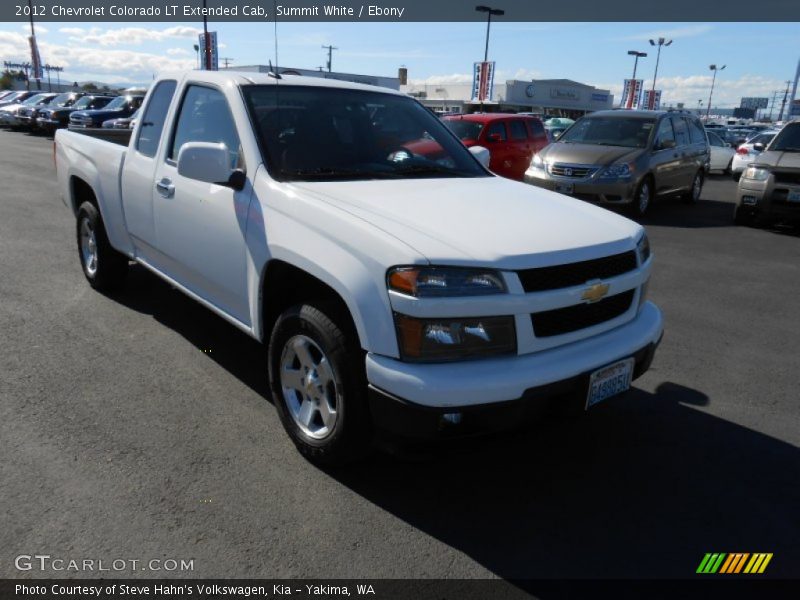 Summit White / Ebony 2012 Chevrolet Colorado LT Extended Cab