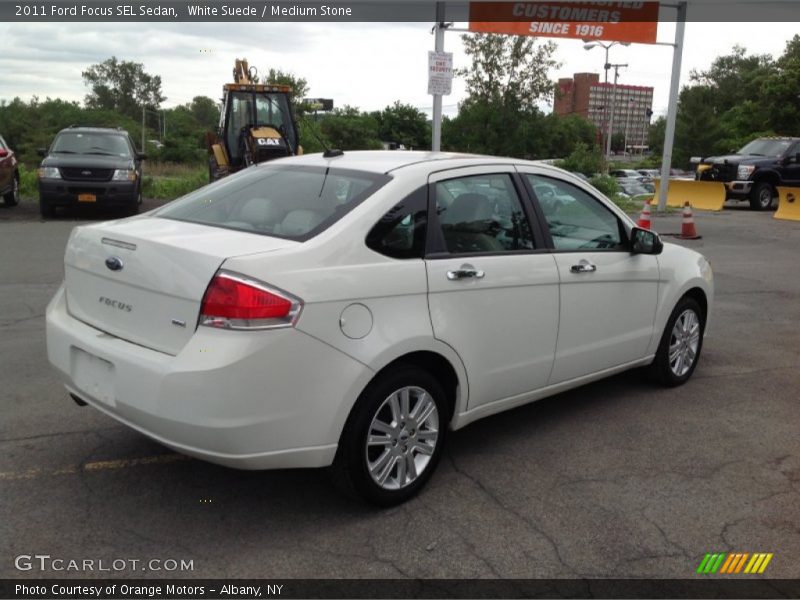 White Suede / Medium Stone 2011 Ford Focus SEL Sedan