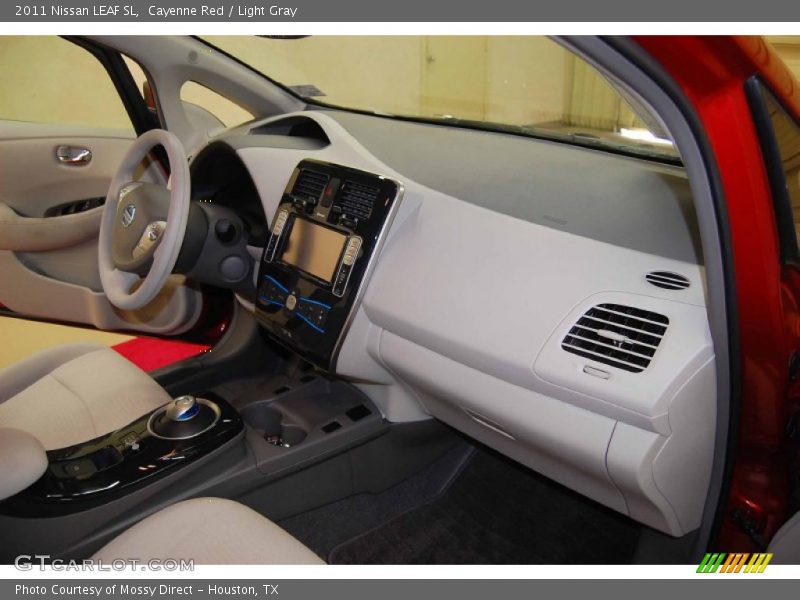 Cayenne Red / Light Gray 2011 Nissan LEAF SL