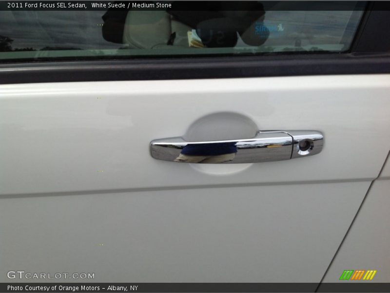 White Suede / Medium Stone 2011 Ford Focus SEL Sedan