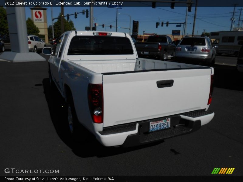 Summit White / Ebony 2012 Chevrolet Colorado LT Extended Cab