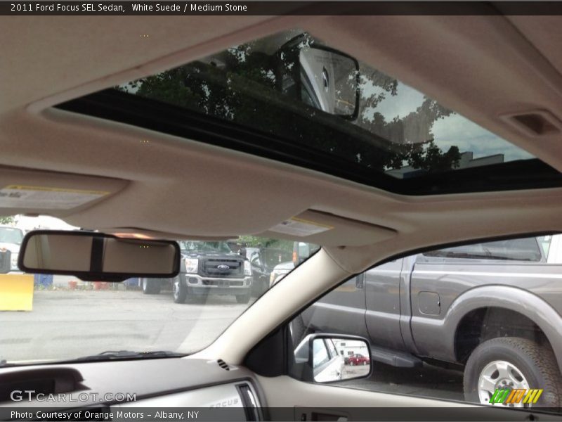White Suede / Medium Stone 2011 Ford Focus SEL Sedan