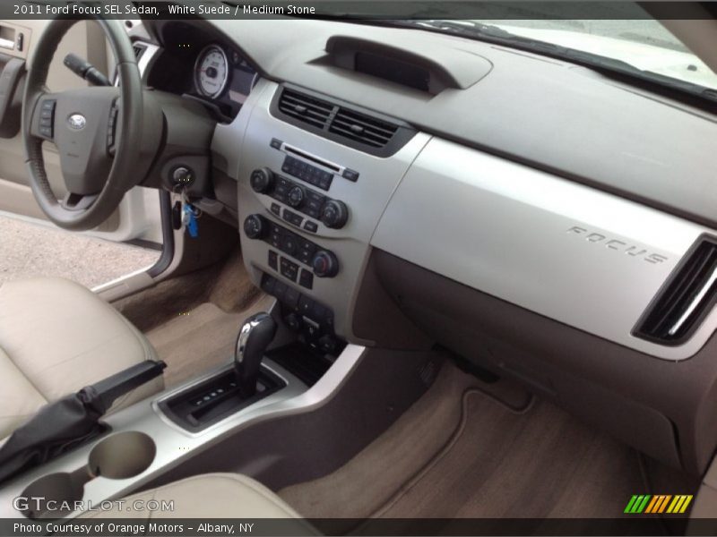 White Suede / Medium Stone 2011 Ford Focus SEL Sedan