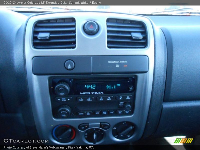 Summit White / Ebony 2012 Chevrolet Colorado LT Extended Cab