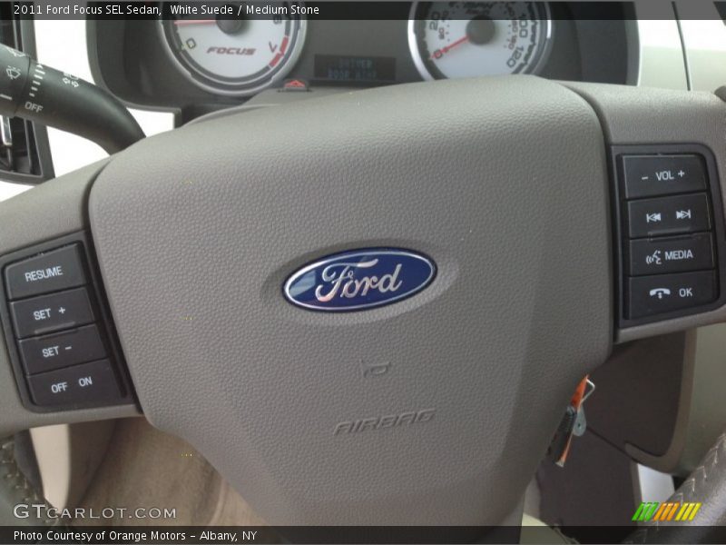 White Suede / Medium Stone 2011 Ford Focus SEL Sedan