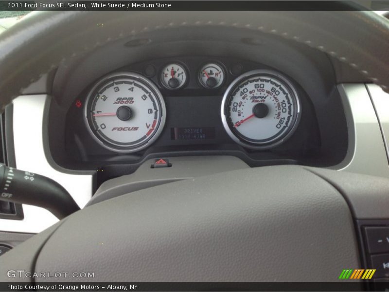 White Suede / Medium Stone 2011 Ford Focus SEL Sedan
