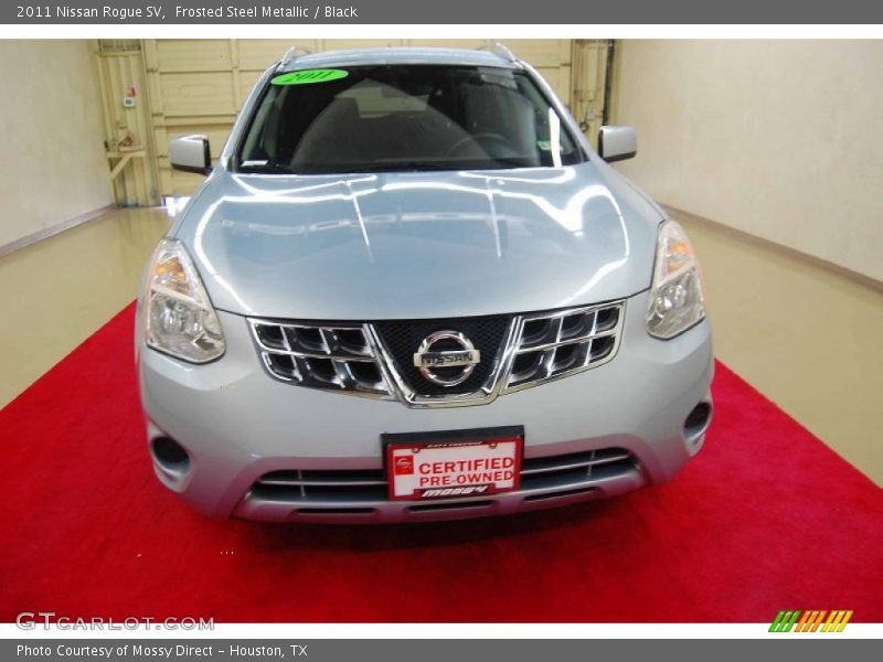 Frosted Steel Metallic / Black 2011 Nissan Rogue SV