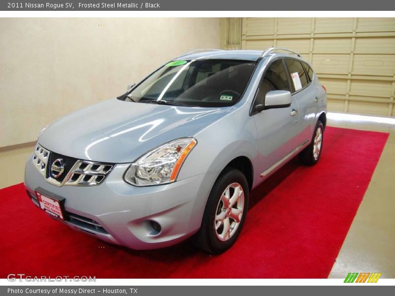 Frosted Steel Metallic / Black 2011 Nissan Rogue SV
