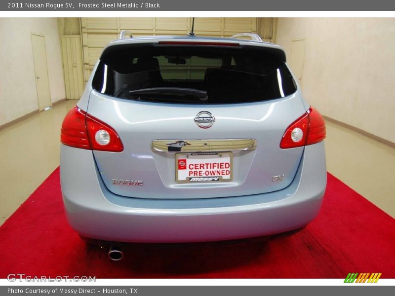 Frosted Steel Metallic / Black 2011 Nissan Rogue SV