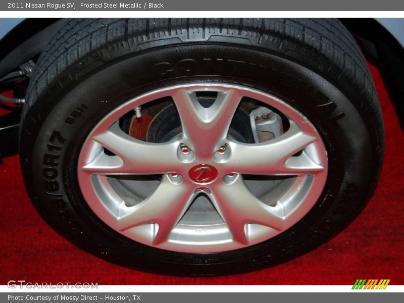 Frosted Steel Metallic / Black 2011 Nissan Rogue SV