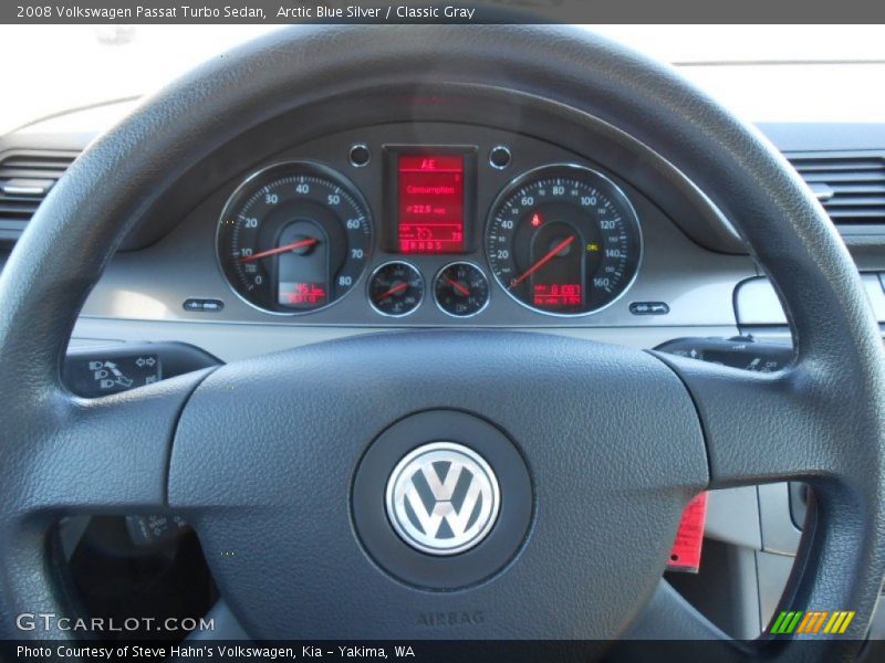 Arctic Blue Silver / Classic Gray 2008 Volkswagen Passat Turbo Sedan
