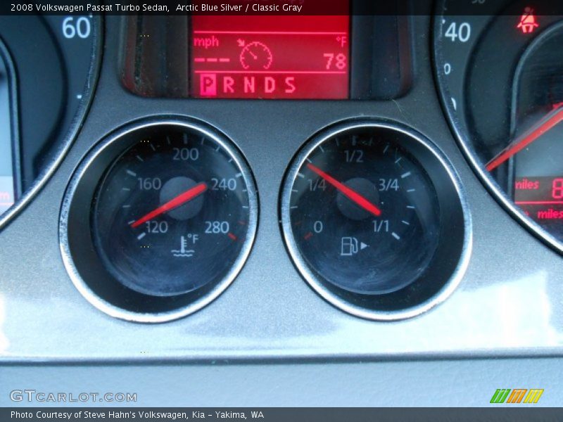 Arctic Blue Silver / Classic Gray 2008 Volkswagen Passat Turbo Sedan
