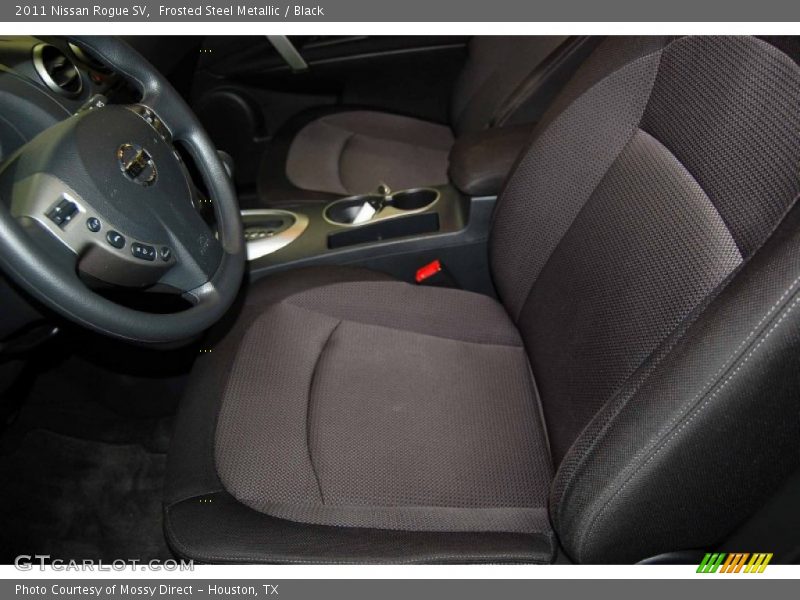 Frosted Steel Metallic / Black 2011 Nissan Rogue SV