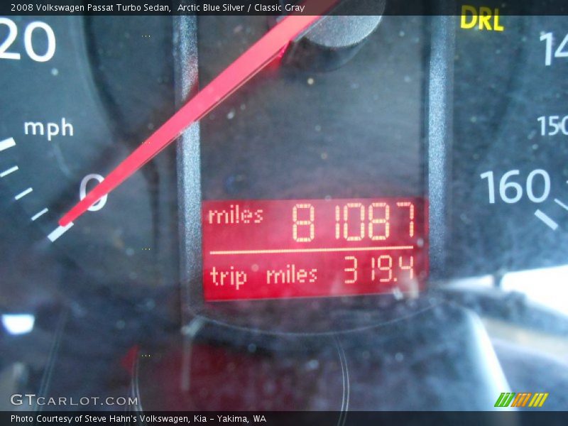 Arctic Blue Silver / Classic Gray 2008 Volkswagen Passat Turbo Sedan