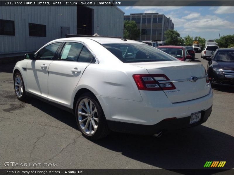 White Platinum Tri-Coat / Charcoal Black 2013 Ford Taurus Limited