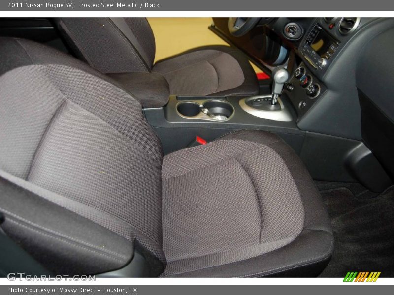 Frosted Steel Metallic / Black 2011 Nissan Rogue SV