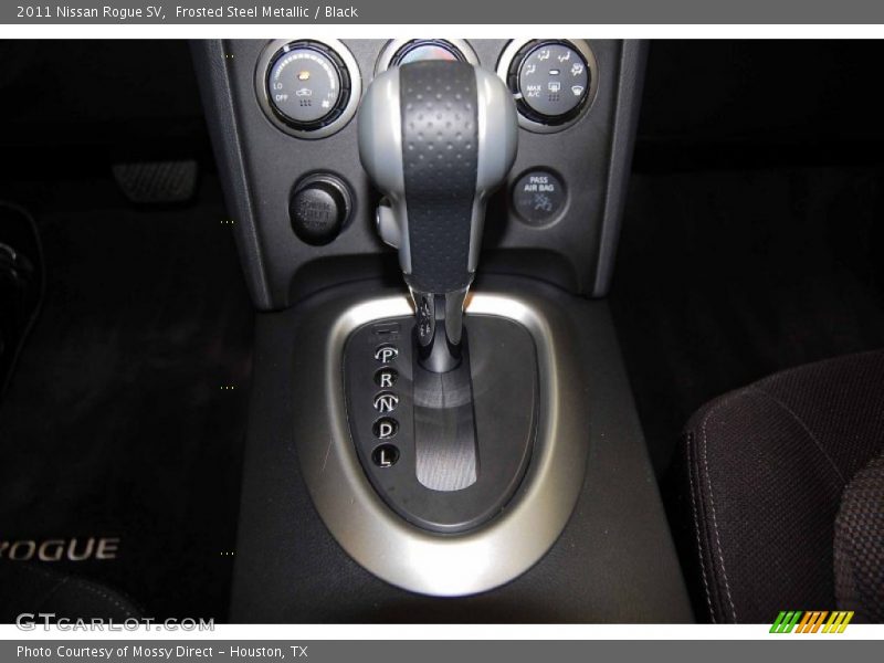 Frosted Steel Metallic / Black 2011 Nissan Rogue SV