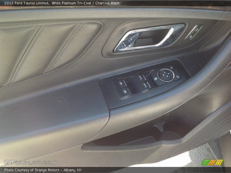 White Platinum Tri-Coat / Charcoal Black 2013 Ford Taurus Limited