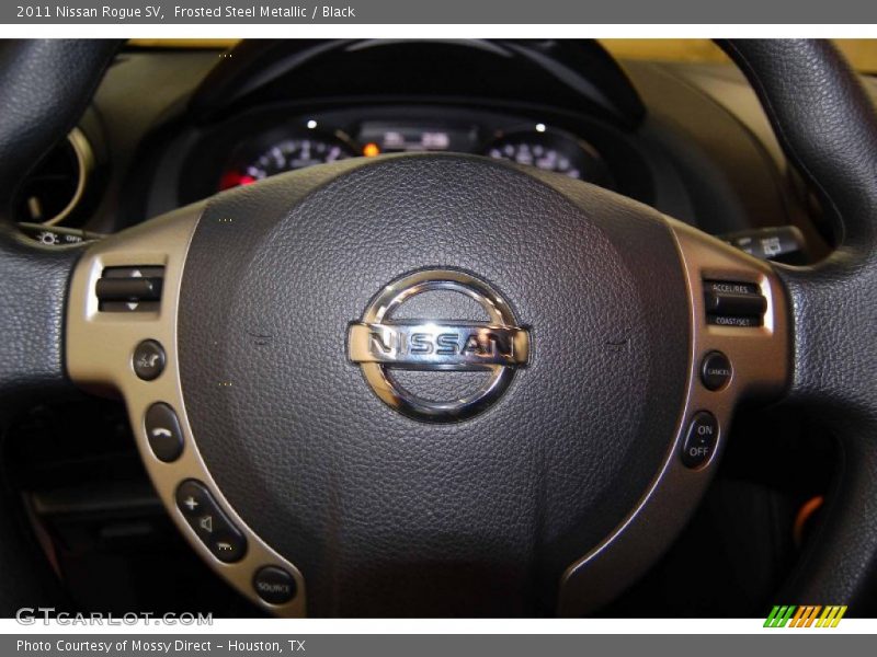 Frosted Steel Metallic / Black 2011 Nissan Rogue SV