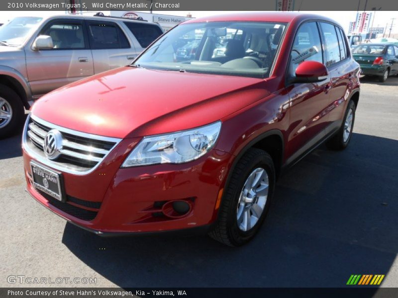 Wild Cherry Metallic / Charcoal 2010 Volkswagen Tiguan S