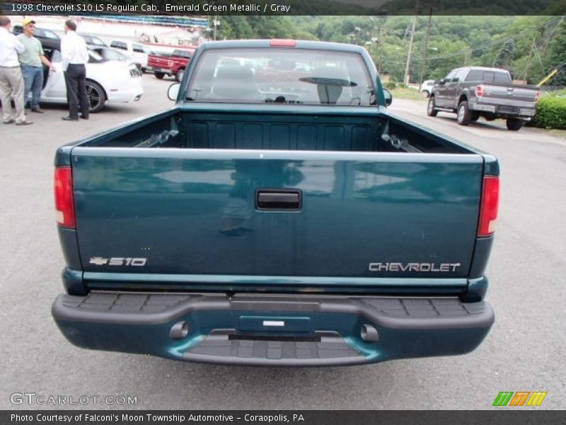 Emerald Green Metallic / Gray 1998 Chevrolet S10 LS Regular Cab