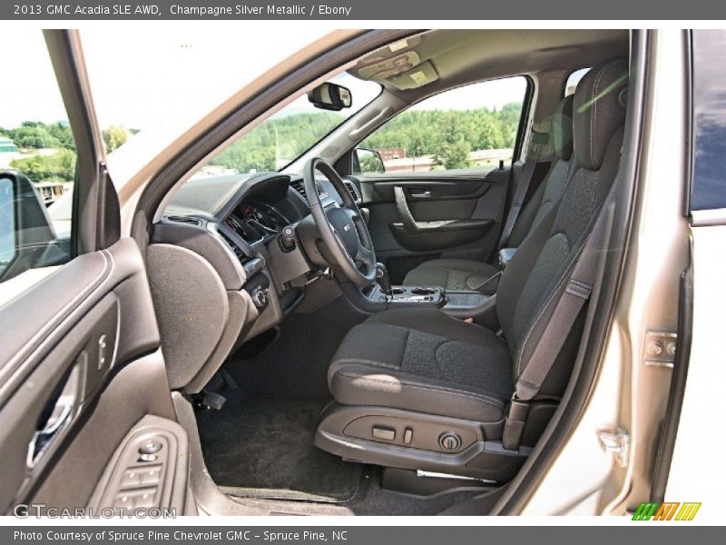 Champagne Silver Metallic / Ebony 2013 GMC Acadia SLE AWD
