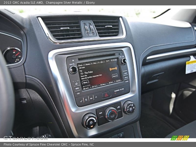 Champagne Silver Metallic / Ebony 2013 GMC Acadia SLE AWD