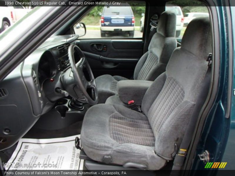 Emerald Green Metallic / Gray 1998 Chevrolet S10 LS Regular Cab
