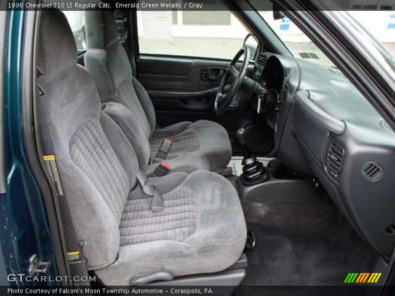 Emerald Green Metallic / Gray 1998 Chevrolet S10 LS Regular Cab