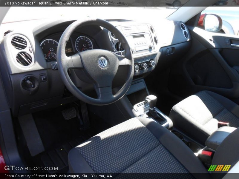 Wild Cherry Metallic / Charcoal 2010 Volkswagen Tiguan S