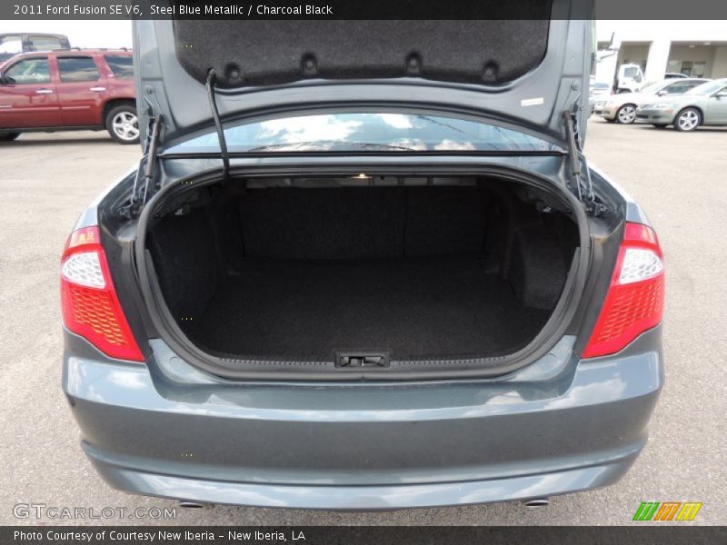 Steel Blue Metallic / Charcoal Black 2011 Ford Fusion SE V6