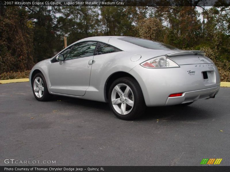 Liquid Silver Metallic / Medium Gray 2007 Mitsubishi Eclipse GS Coupe