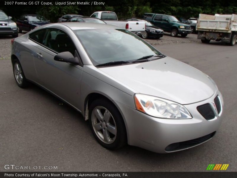 Liquid Silver Metallic / Ebony 2007 Pontiac G6 GT Coupe