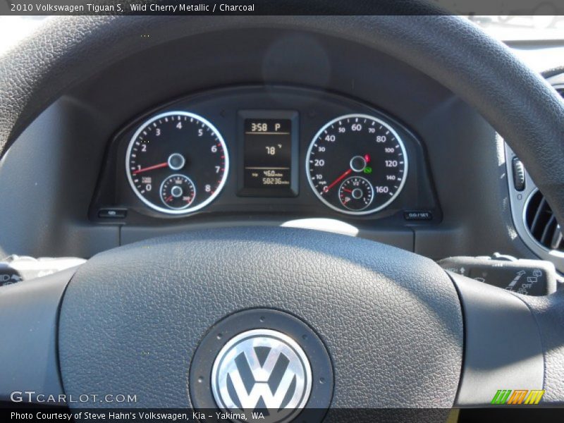 Wild Cherry Metallic / Charcoal 2010 Volkswagen Tiguan S
