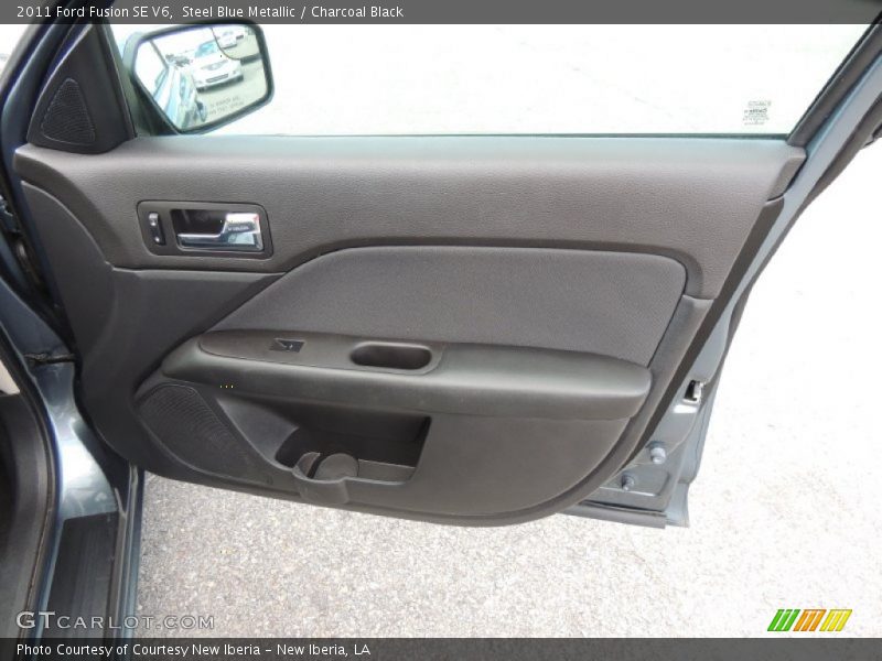 Steel Blue Metallic / Charcoal Black 2011 Ford Fusion SE V6
