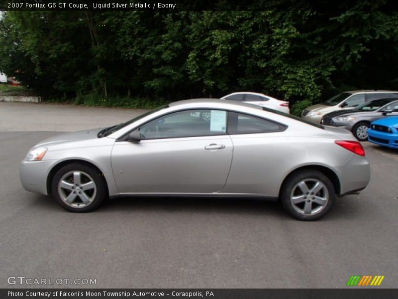 Liquid Silver Metallic / Ebony 2007 Pontiac G6 GT Coupe