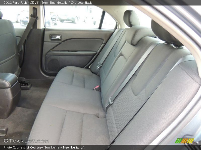 Steel Blue Metallic / Charcoal Black 2011 Ford Fusion SE V6