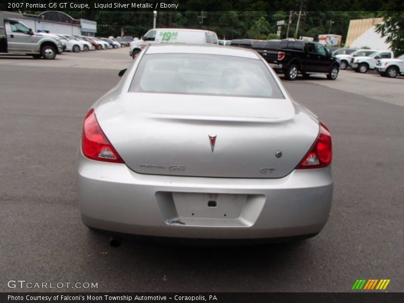 Liquid Silver Metallic / Ebony 2007 Pontiac G6 GT Coupe