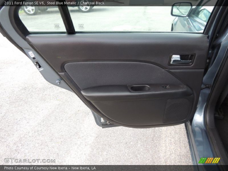 Steel Blue Metallic / Charcoal Black 2011 Ford Fusion SE V6