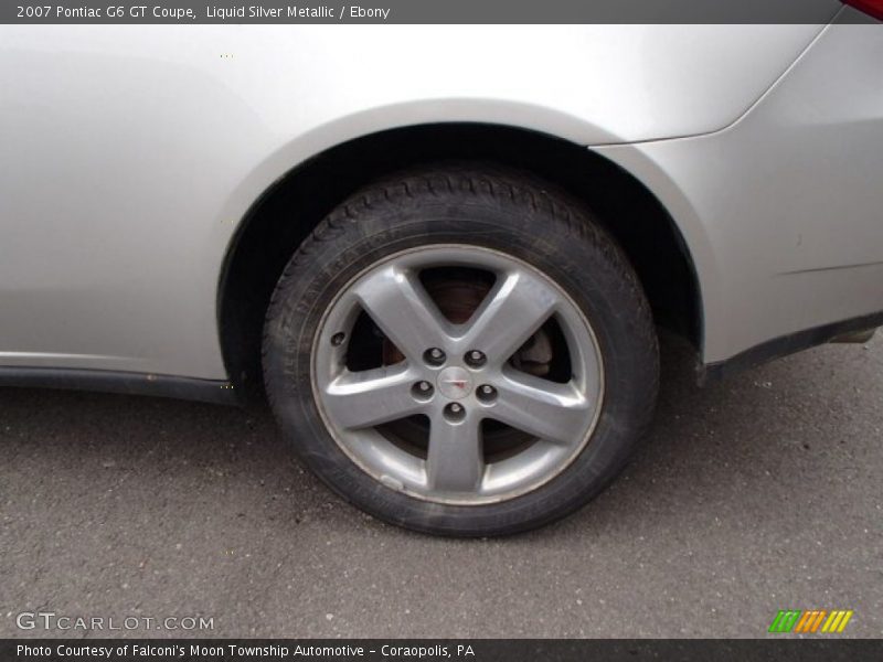 Liquid Silver Metallic / Ebony 2007 Pontiac G6 GT Coupe