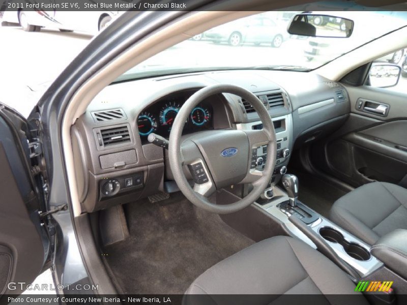 Steel Blue Metallic / Charcoal Black 2011 Ford Fusion SE V6