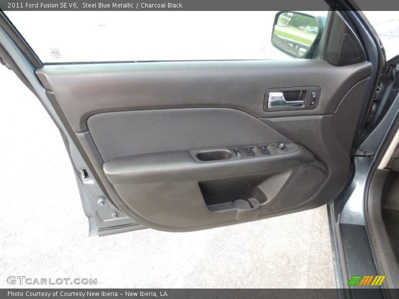 Steel Blue Metallic / Charcoal Black 2011 Ford Fusion SE V6