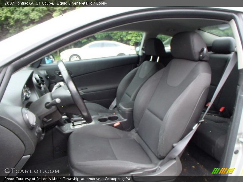 Liquid Silver Metallic / Ebony 2007 Pontiac G6 GT Coupe